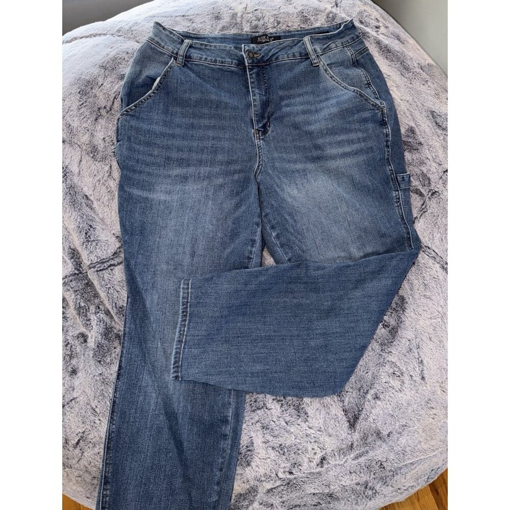 Judy Blue Slim Fit Carpenter Jeans. Blue. Size 16